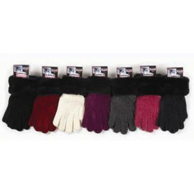 Chenille Stretch Gloves Case Pack 144chenille 