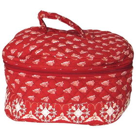 Quilted Cosmetic Bag (Red)quilted 