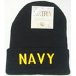 Navy Letter Knit Hats Case Pack 36