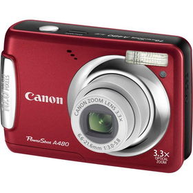 Red 10MP Camera with 3.3x Optical Zoom, 2.5" LCD and Image Stabilizerred 