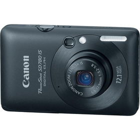 Black 12MP Compact Digital Camera with 3x Optical Zoom and HD Movie Recordingblack 