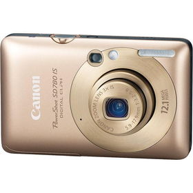 Gold 12MP Compact Digital Camera with 3x Optical Zoom and HD Movie Recordinggold 