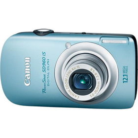 Blue 12.1MP Compact Digital Camera with 28mm Wide-Angle 4x Optical Zoom and 2.8" LCDblue 