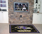 Baltimore Ravens Rug 4x6 46""x72""