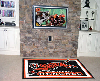 Cincinnati Bengals Rug 4x6 46""x72""cincinnati 