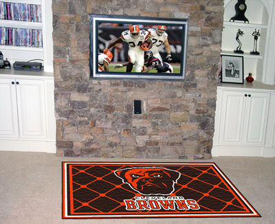 Cleveland Browns Rug 4x6 46""x72""cleveland 