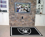 Oakland Raiders Rug 4x6 46""x72""