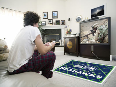 Seattle Seahawks Rug 4x6 46""x72""seattle 