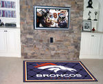 Denver Broncos Rug 5x8 60""x92""