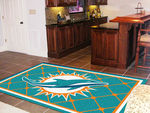 Miami Dolphins Rug 5x8 60""x92""