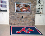 Atlanta Braves Rug 5x8 60""x92""