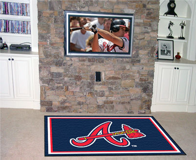 Atlanta Braves Rug 5x8 60""x92""atlanta 