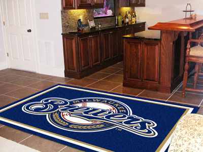 Milwaukee Brewers Rug 5x8 60""x92""milwaukee 