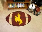 Wyoming Football Rug 22""x35""