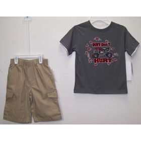 4-7 boys 2pc set "dirt dont hurt" Case Pack 12boys 