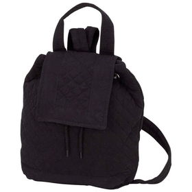 Black Microfiber Backpackblack 