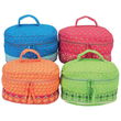 4pc Quilted Cosmetic Bag Set