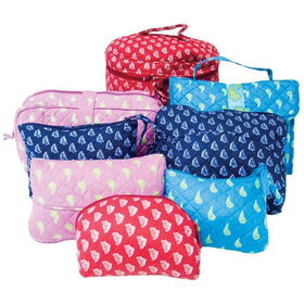 8pc Stuffed Cosmetic Bag Display Setstuffed 