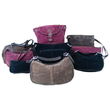 9pc Stuffed Genuine Suede Leather Purse Display Set