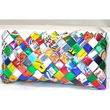 Recycled Bag - Foil Clutch Bag with Wrist Strap - Mexico