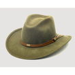 Khaki Wool Felt Crushable Cowboy Hat Case Pack 6