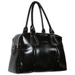 Women's Black Dual Handle Satchel