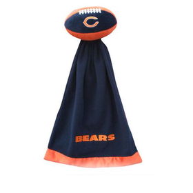 Chicago Bears Plush NFL Football with Attached Security Blanketchicago 