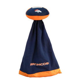 Denver Broncos Plush NFL Football with Attached Security Blanketdenver 