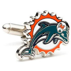 Miami Dolphins NFL Logo'd Executive Cufflinks w/Jewelry Boxmiami 