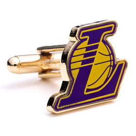 Los Angeles Lakers NBA Logo'd Executive Cufflinks w/Jewelry Boxlos 