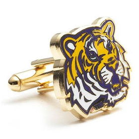 LSU Tigers NCAA Logo'd Executive Cufflinks w/ Jewelry Boxlsu 