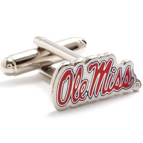 Mississippi Rebels NCAA Logo'd Executive Cufflinks w/ Jewelry Boxmississippi 