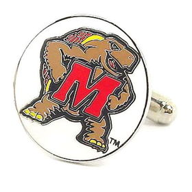 Maryland Terps NCAA Logo'd Executive Cufflinks w/ Jewelry Boxmaryland 