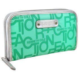 Women's Shop Girl II Turquoise Nylon Clutch Walletwomens 