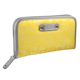 Women's Shop Girl II Yellow Nylon Clutch Walletwomens 