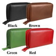 Women's Classic Clutch Leather Checkbook Wallet