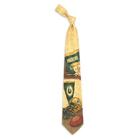 Green Bay Packers NFL Nostalgia #2 Mens Tie (100% Silk)green 