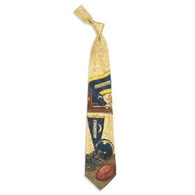 San Diego Chargers NFL Nostalgia #2 Mens Tie (100% Silk)san 