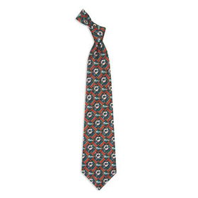 Miami Dolphins NFL Pattern #3 Mens Tie (100% Silk)miami 