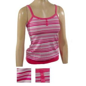Ladies Tank Top with Stripes Case Pack 6ladies 