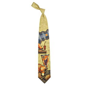 Clemson Tigers NCAA Nostalgia #2 Mens Tie (100% Silk)clemson 