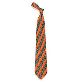 Miami Hurricanes NCAA Pattern #1 Mens Tie (100% Silk)miami 