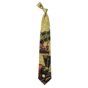 Michigan Wolverines NCAA Nostalgia #2 Mens Tie (100% Silk)michigan 