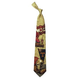Tennessee Volunteers NCAA Nostalgia #2 Mens Tie (100% Silk)tennessee 