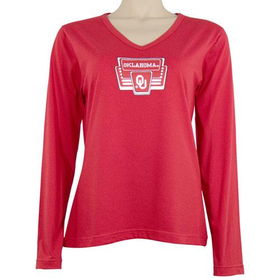 Oklahoma Sooners NCAA Ladies Marquee Loungwear L/S Topoklahoma 