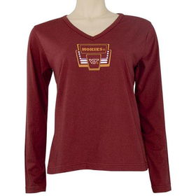Virginia Tech Hokies NCAA Ladies Marquee Loungwear L/S Topvirginia 