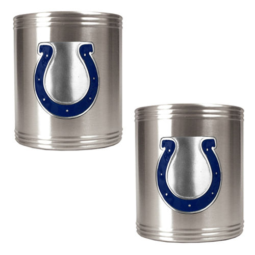 Indianapolis Colts NFL 2pc Stainless Steel Can Holder Set- Primary Logo