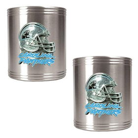 Carolina Panthers NFL 2pc Stainless Steel Can Holder Set- Helmet Logocarolina 