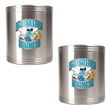 New Orleans Hornets NBA 2pc Stainless Steel Can Holder Set - Primary Logo