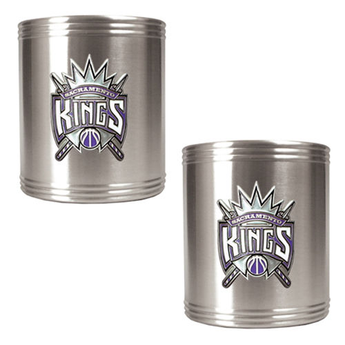 Sacramento Kings NBA 2pc Stainless Steel Can Holder Set - Primary Logo